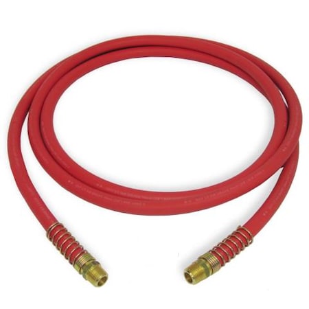 Velvac 12' Rubber Air Line Hose Assy, Red 140134
